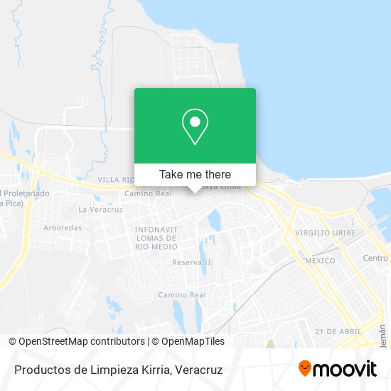 Productos de Limpieza Kirria map