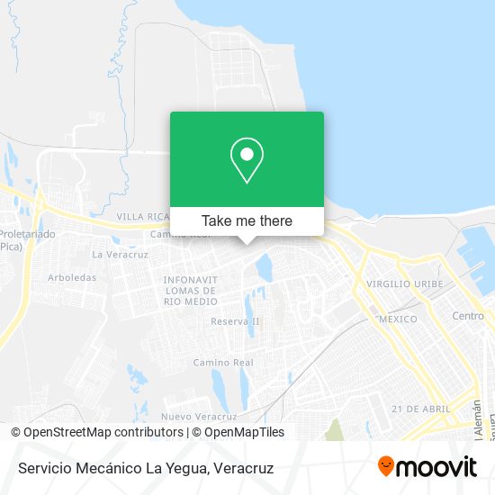 Mapa de Servicio Mecánico La Yegua