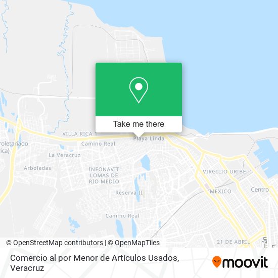 Comercio al por Menor de Artículos Usados map