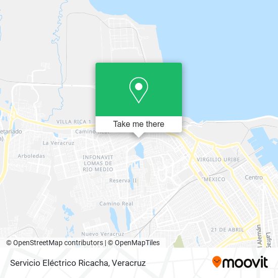 Servicio Eléctrico Ricacha map