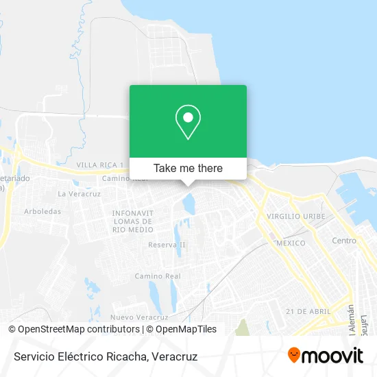 Servicio Eléctrico Ricacha map