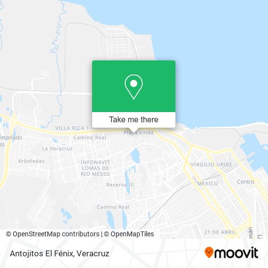 Antojitos El Fénix map