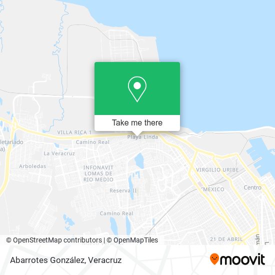 Abarrotes González map