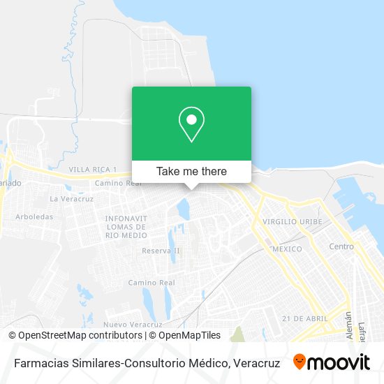 Farmacias Similares-Consultorio Médico map