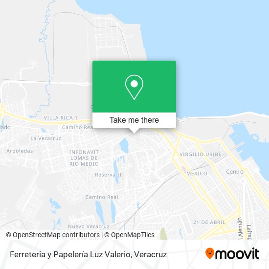 Ferreteria y Papelería Luz Valerio map