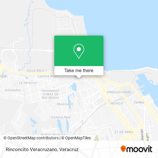 Rinconcito Veracruzano map