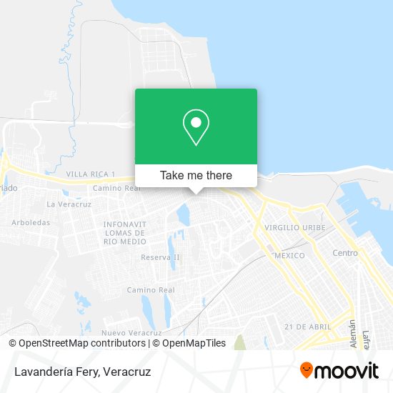 Lavandería Fery map