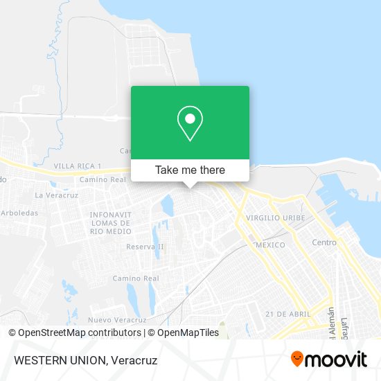 Mapa de WESTERN UNION