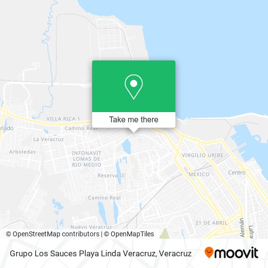 Grupo Los Sauces Playa Linda Veracruz map