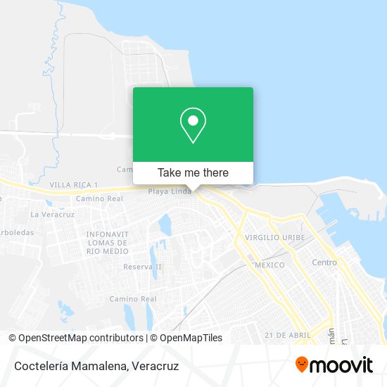 Coctelería Mamalena map
