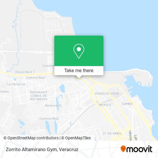 Mapa de Zorrito Altamirano Gym