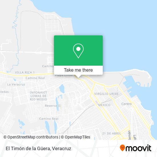 El Timón de la Güera map