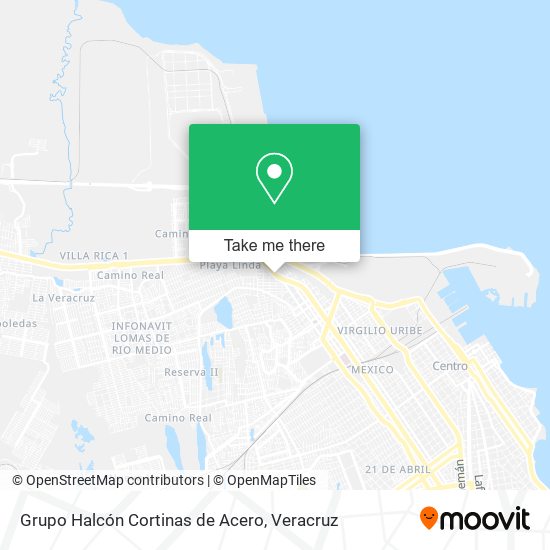 Mapa de Grupo Halcón Cortinas de Acero