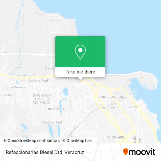 Refaccionarias Diesel Dtd map