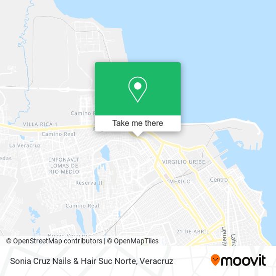 Sonia Cruz Nails & Hair Suc Norte map