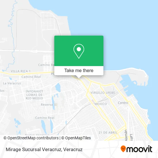 Mirage Sucursal Veracruz map