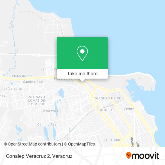 Conalep Veracruz 2 map