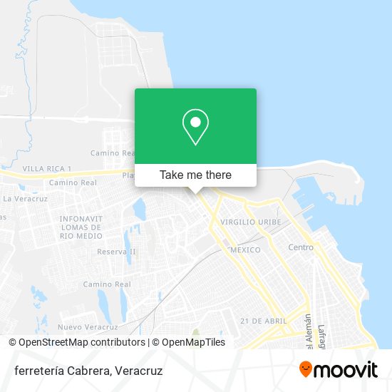 ferretería Cabrera map