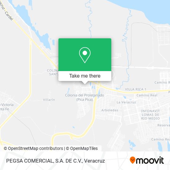 Mapa de PEGSA COMERCIAL, S.A. DE C.V.
