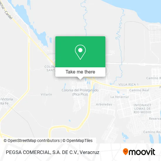 PEGSA COMERCIAL, S.A. DE C.V. map