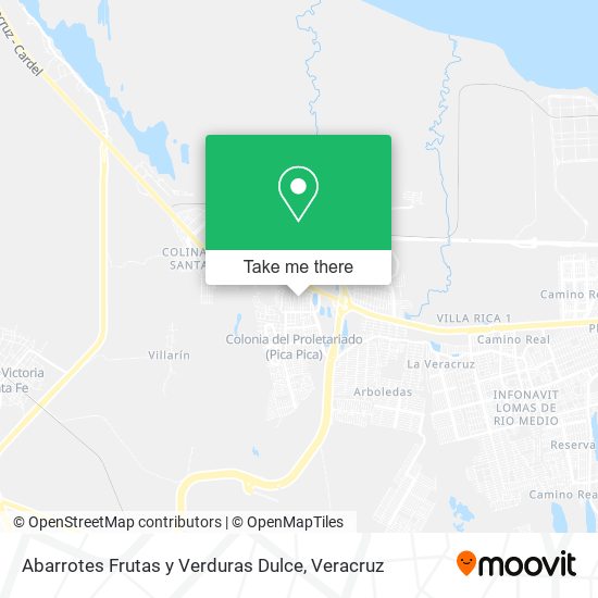 Mapa de Abarrotes Frutas y Verduras Dulce