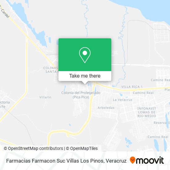 Farmacias Farmacon Suc Villas Los Pinos map