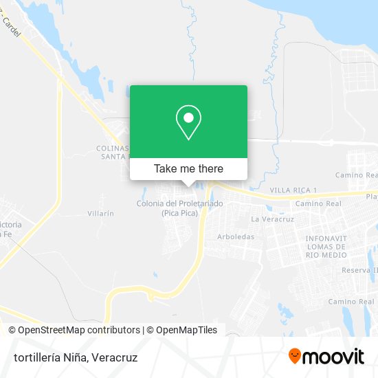 tortillería Niña map
