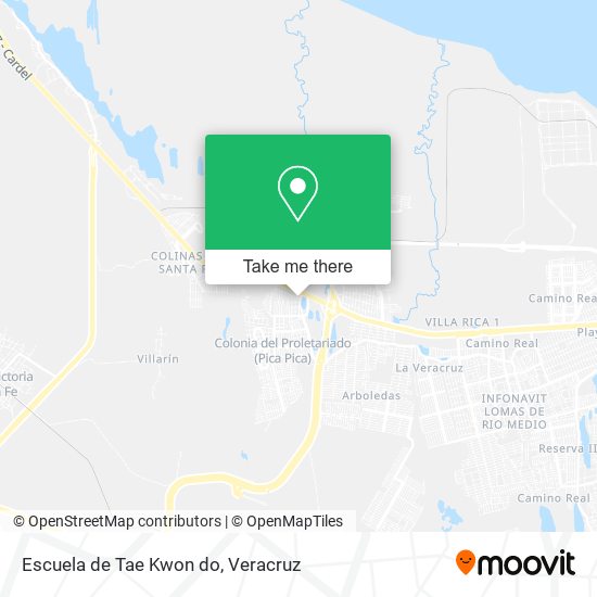 Escuela de Tae Kwon do map