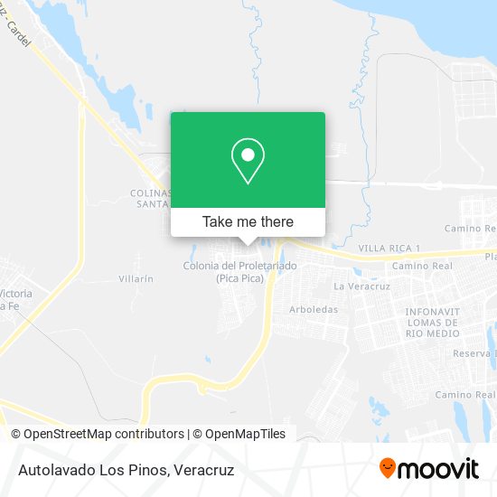 Autolavado Los Pinos map