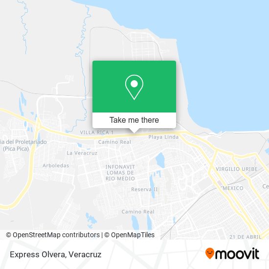 Mapa de Express Olvera