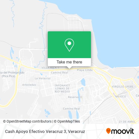 Mapa de Cash Apoyo Efectivo Veracruz 3