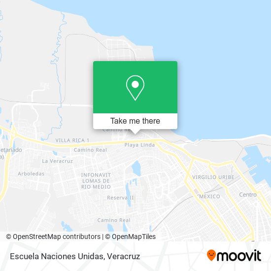 Escuela Naciones Unidas map