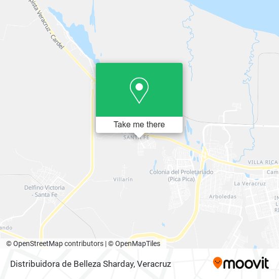 Distribuidora de Belleza Sharday map