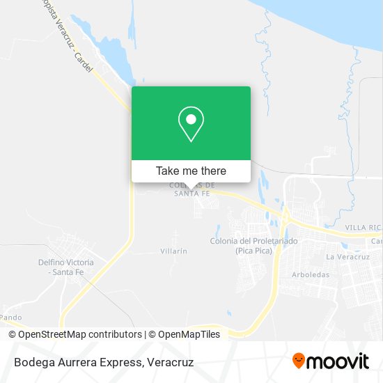 Bodega Aurrera Express map