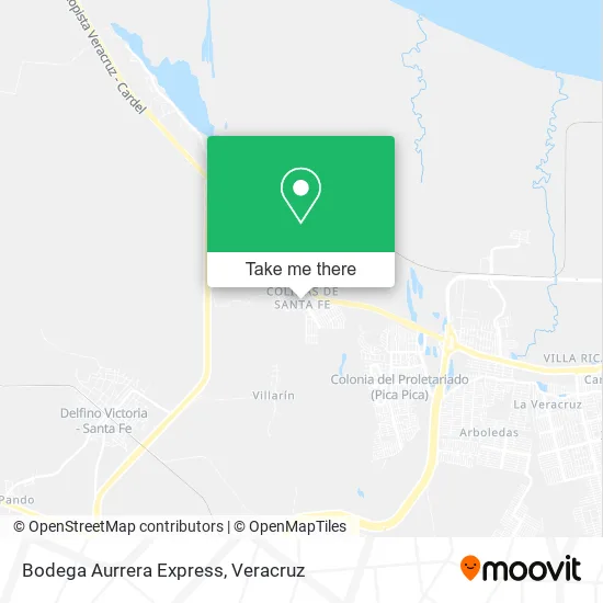 Bodega Aurrera Express map