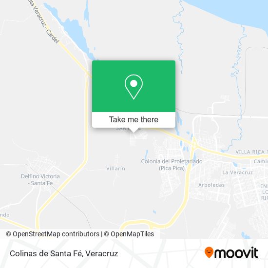 Colinas de Santa Fé map