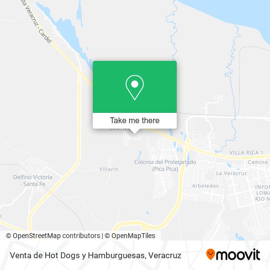Mapa de Venta de Hot Dogs y Hamburguesas