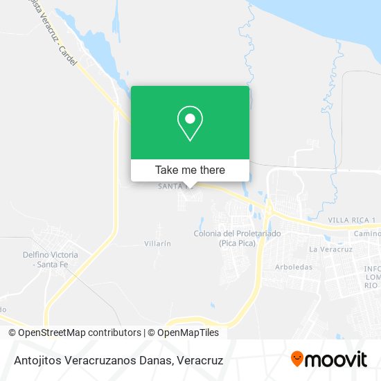 Antojitos Veracruzanos Danas map