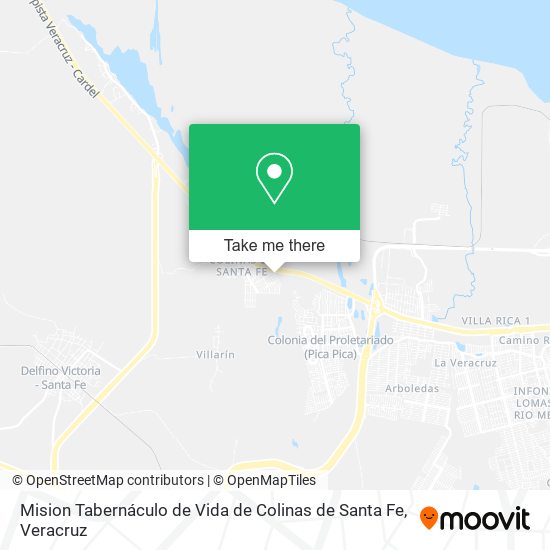 Mision Tabernáculo de Vida de Colinas de Santa Fe map