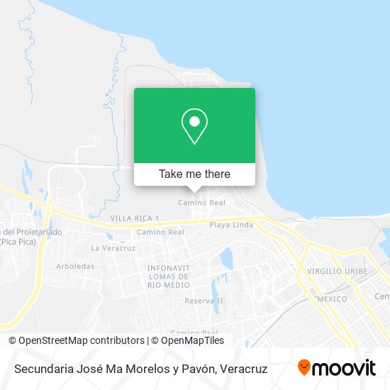 Secundaria José Ma Morelos y Pavón map