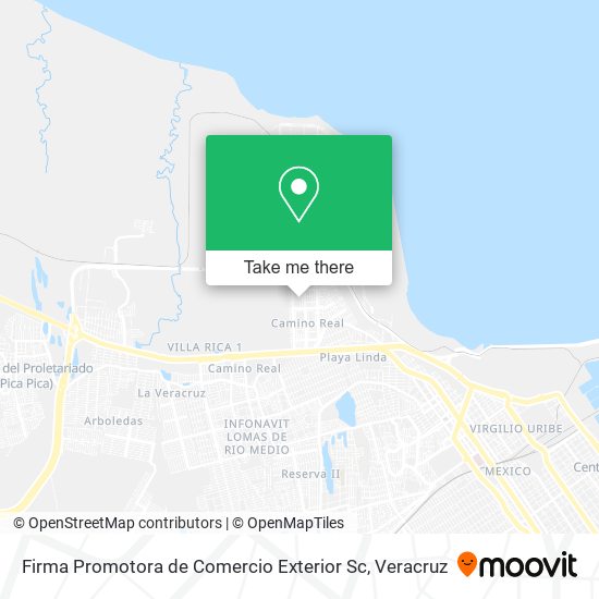 Mapa de Firma Promotora de Comercio Exterior Sc