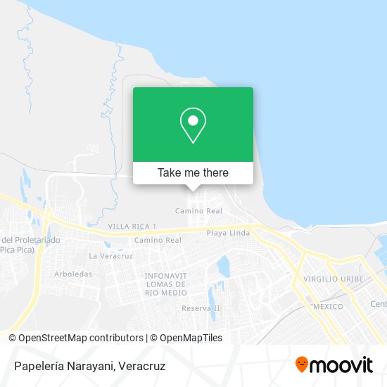 Papelería Narayani map