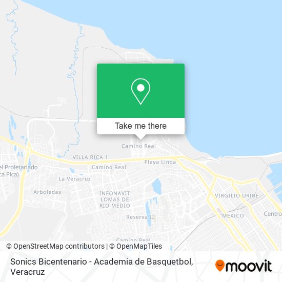 Sonics Bicentenario - Academia de Basquetbol map