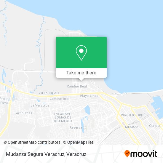 Mapa de Mudanza Segura Veracruz