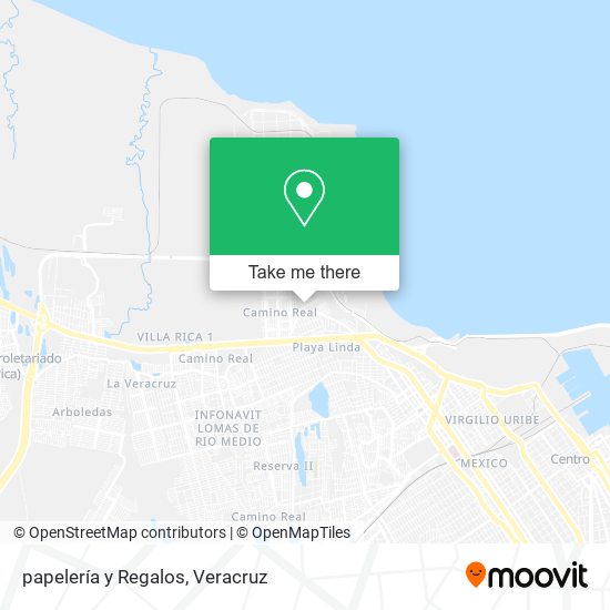 papelería y Regalos map