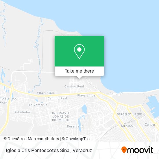 Mapa de Iglesia Cris Pentescotes Sinai