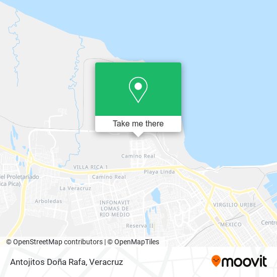 Antojitos Doña Rafa map