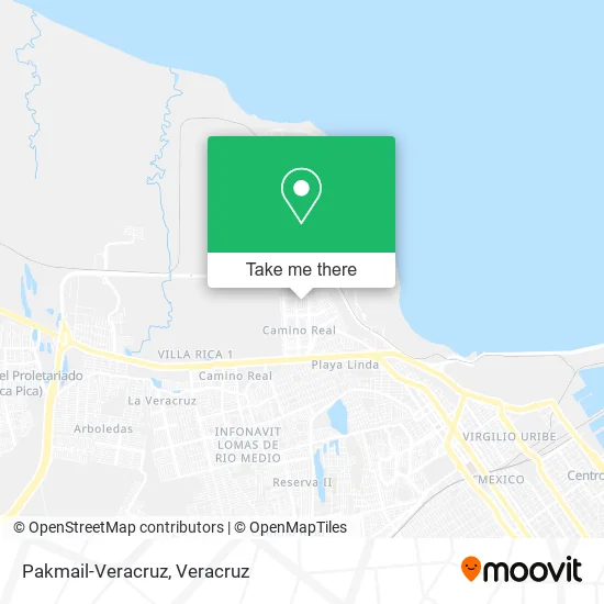 Pakmail-Veracruz map