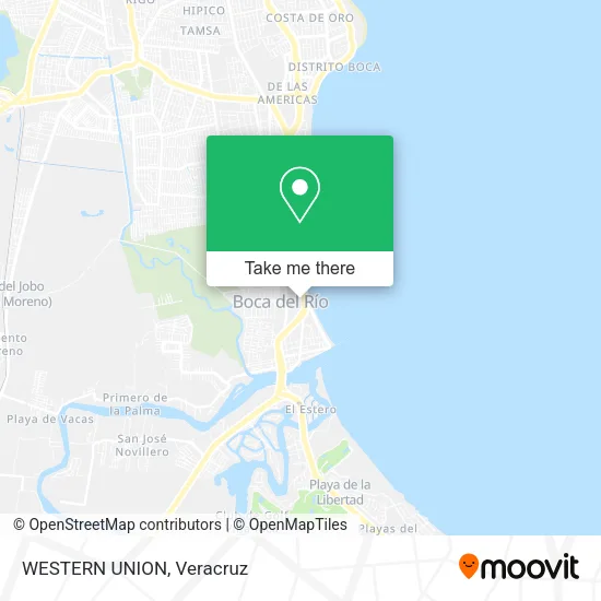 WESTERN UNION map