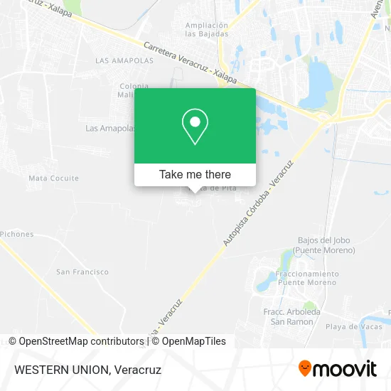 WESTERN UNION map